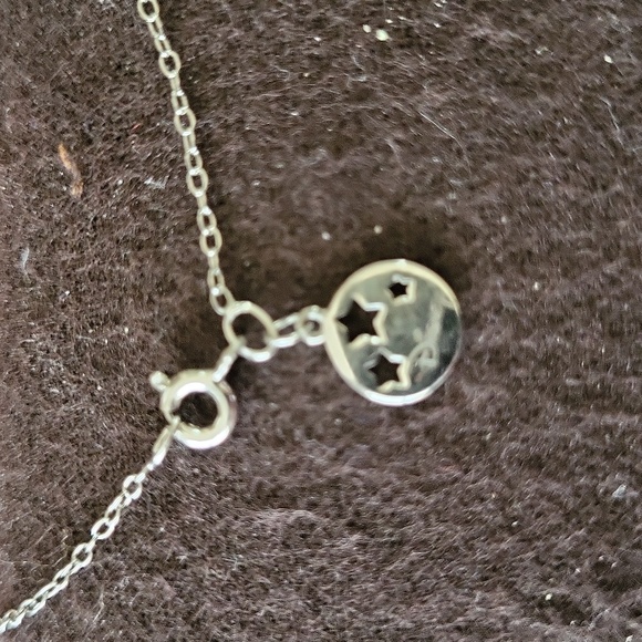 Echanted Disney Tinker Bell sterling pendant, Silver and green stone - Picture 4 of 5